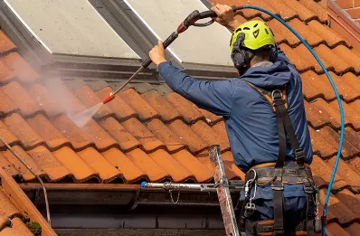 Démoussage et hydrofuge de toiture à Brandeville
